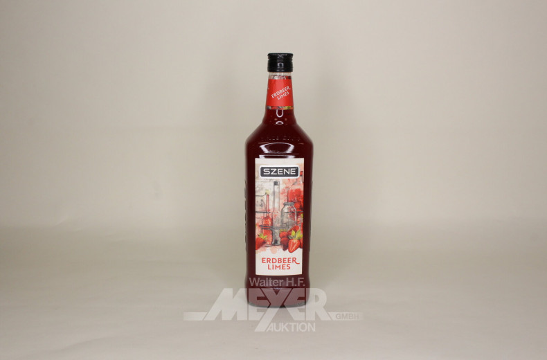 3 Flaschen Erdbeer-Limes 'Szene'