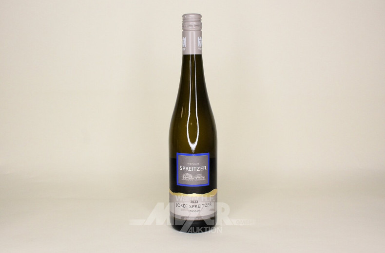 8 Flaschen Rheingau Riesling 2023, trocken