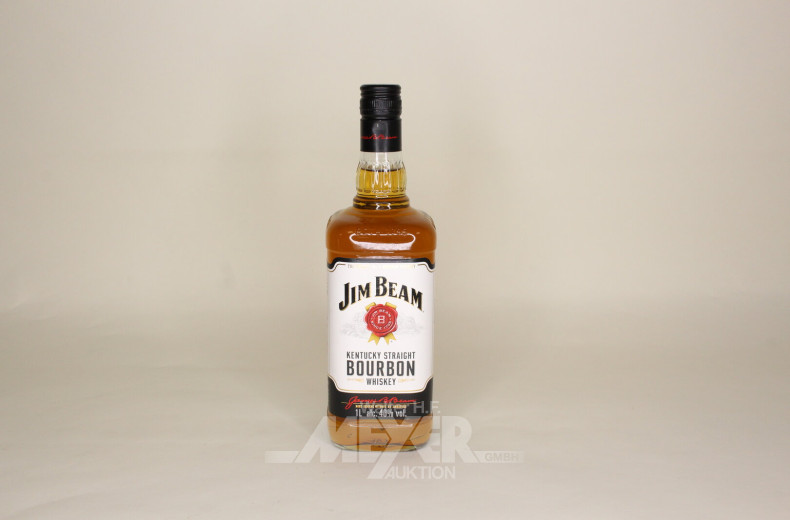 2 Flaschen Bourbon Whiskey, jew. 1l