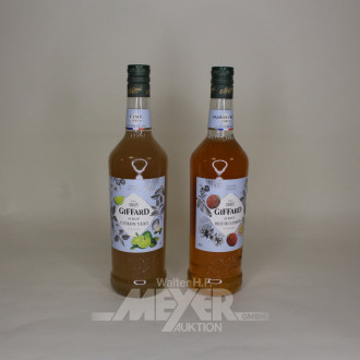 12 Flaschen Sirup, versch. Sorten