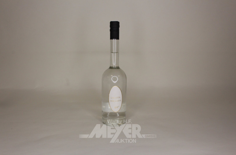 9 Flaschen Grappa Miranda '40°'