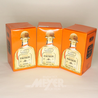 3 Flaschen Tequila 'Reposado', jew. originalverpackt
