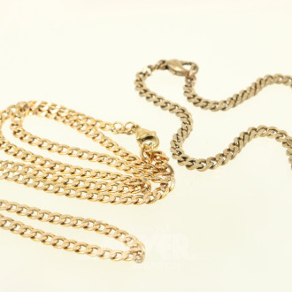 Panzerhalskette mit 1 Armband