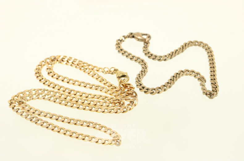 Panzerhalskette mit 1 Armband