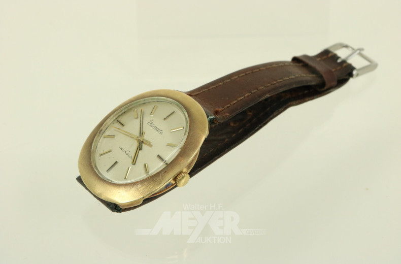 Herrenarmbanduhr mit Lederarmband