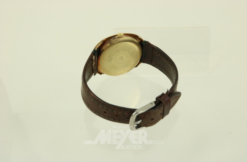 Herrenarmbanduhr mit Lederarmband