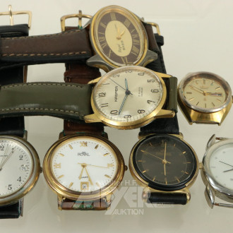 24 Armband- und Taschenuhren, tlw. ohne Armband