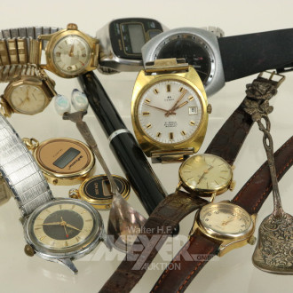 Konvolut Armband- / Anhängeruhren