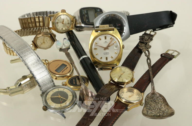 Konvolut Armband- / Anhängeruhren