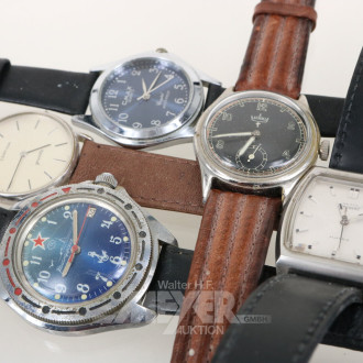 5 div. Herrenarmbanduhren