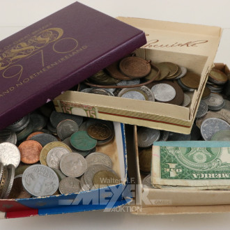 Konvolut Kleinmünzen aus aller Welt