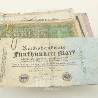 Posten Reichsbanknoten