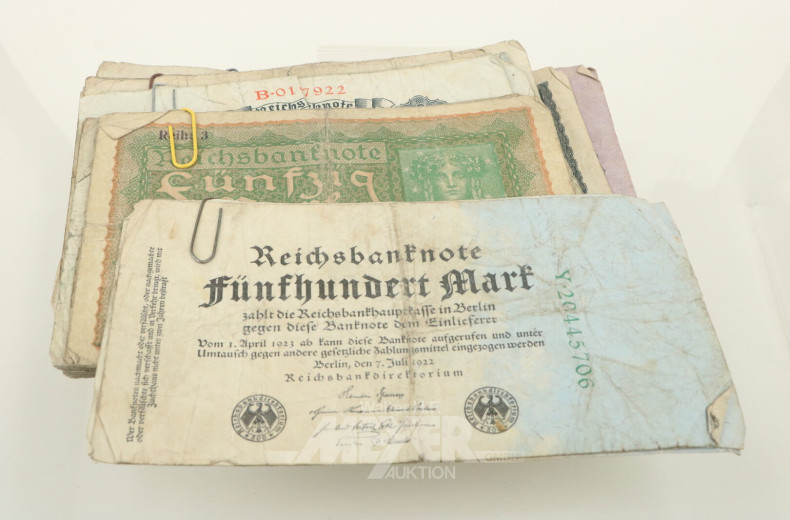Posten Reichsbanknoten