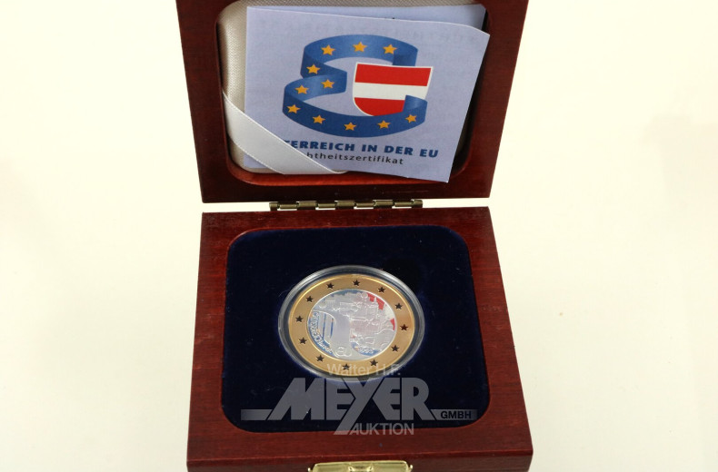 Münze 500 Schilling, Sonderprägung anlässlich des EU-Beitritts 1995