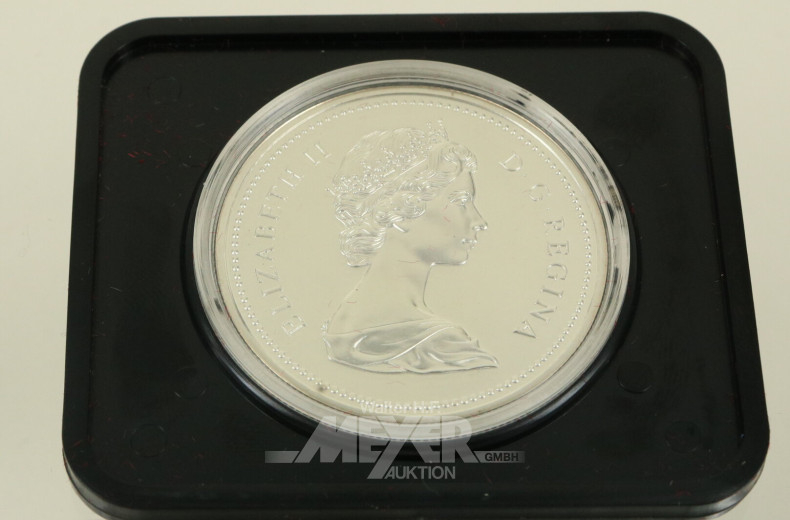 Kanada 1 Dollar Calgary 1975 in Polierter Platte