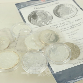 Kl. Konvolut BRD-Sonder- u. Gedenkprägungen