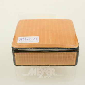 Kl. Schmuckdose mit Emaille und Innenvergoldung