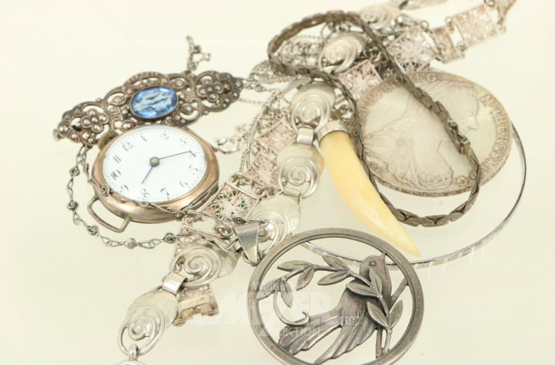 Konvolut div. Silberschmuck