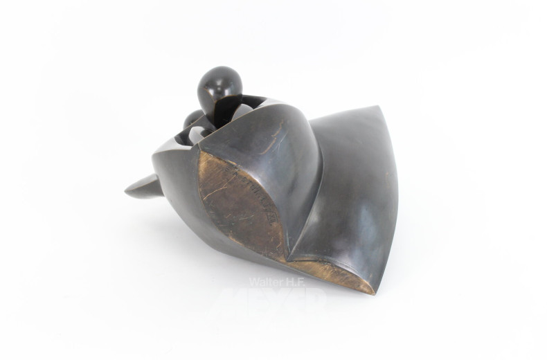 Skulptur "Trauernde mit Schutzengel"