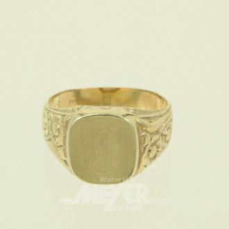 Ring mit Monogramm: "J"
