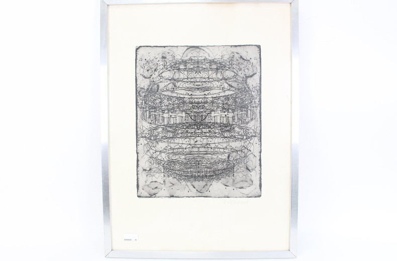 Lithografie "Die Erde mit dem Kram drauf, der verdampft"