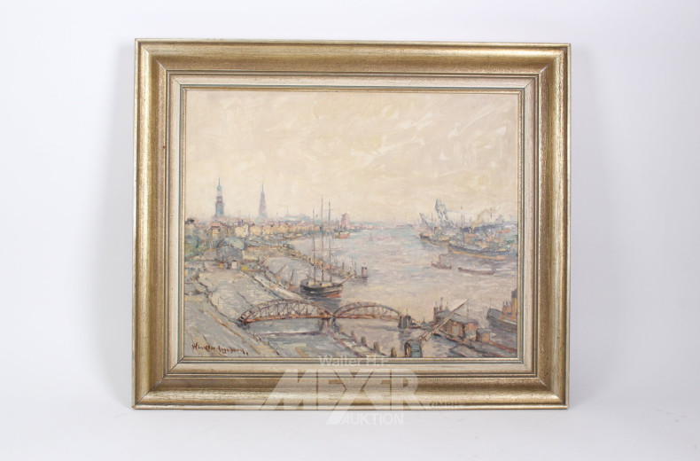 Gemälde "Hamburger Landungsbrücken"