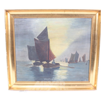 Gemälde "Fischerboote"