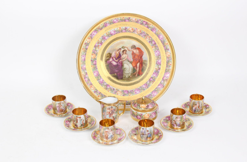 filigranes Mokkaservice für 6 Personen