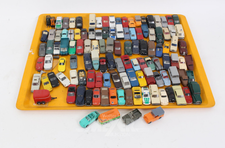 umfangreiche Sammlung PKW-Modellautos, WIKING, ca. 150 Stück