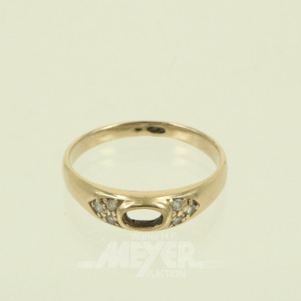 Damenring mit 1 Leerfassung