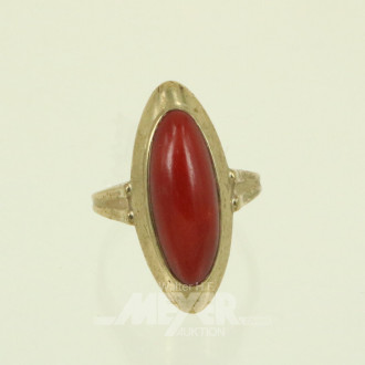 Damenring, besetzt mit 1 Farbstein