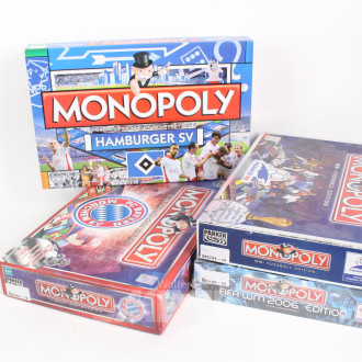 4 Monopoly Fußballeditionen