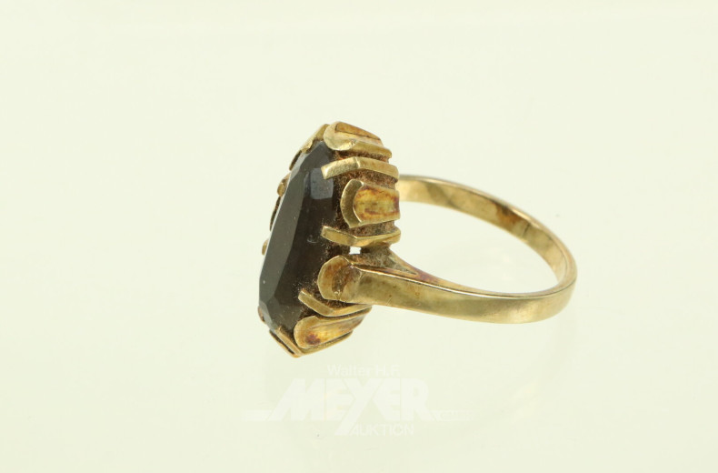 Damenring, besetzt mit 1 Farbstein