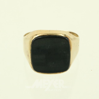 Herrenring, besetzt mit 1 Farbstein