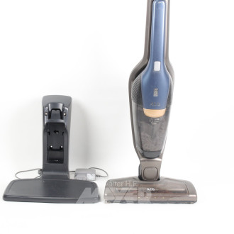 Akku-Staubsauger, blau/grau