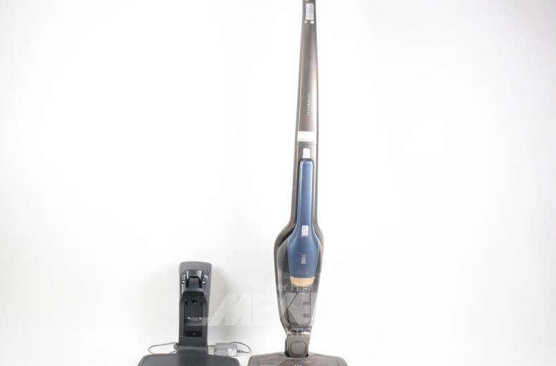 Akku-Staubsauger, blau/grau