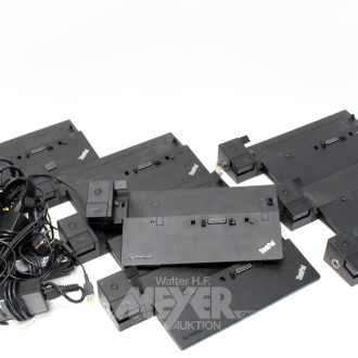 Posten versch. Dockingstations u. Netzteile