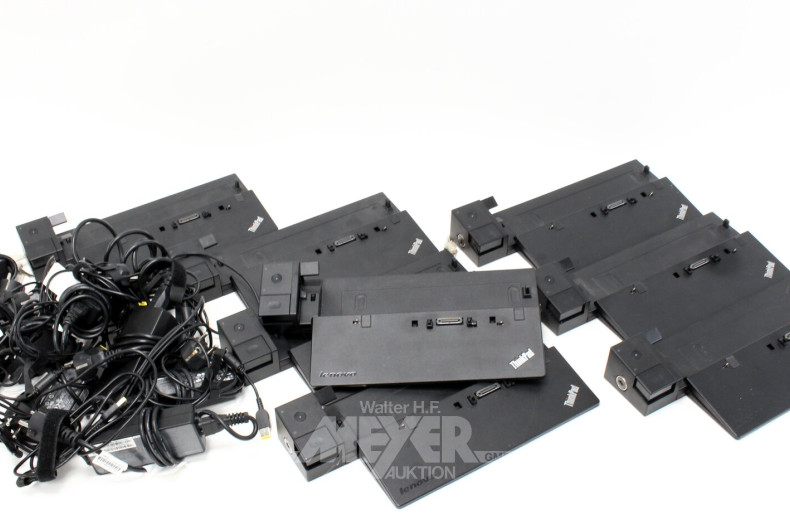 Posten versch. Dockingstations u. Netzteile