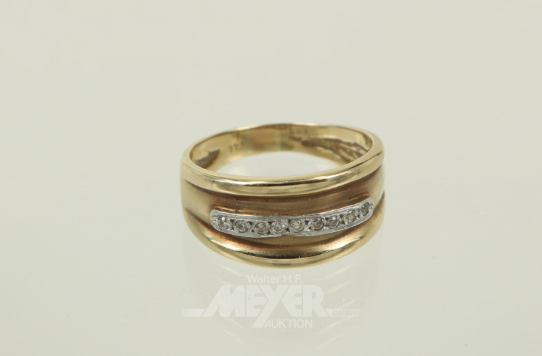 Damenring, besetzt mit Farbsteinen