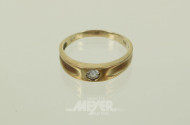 Damenring, besetzt mit 1 Farbstein