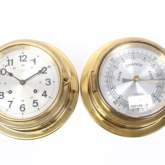 Schiffschronometer und 1 Barometer