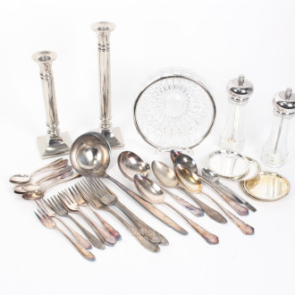 Posten Hausrat u. Besteckteile