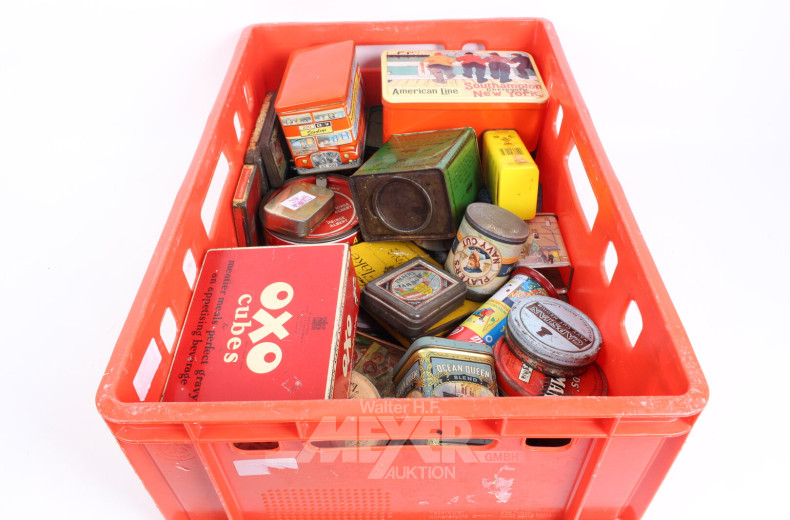 Posten versch. Blechdosen