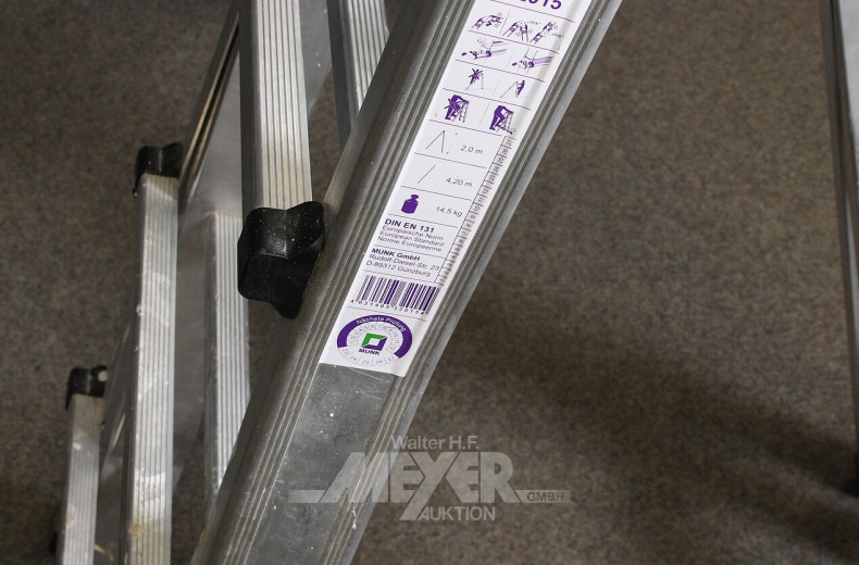 Klapp-Teleskopleiter MUNK, Aluminium