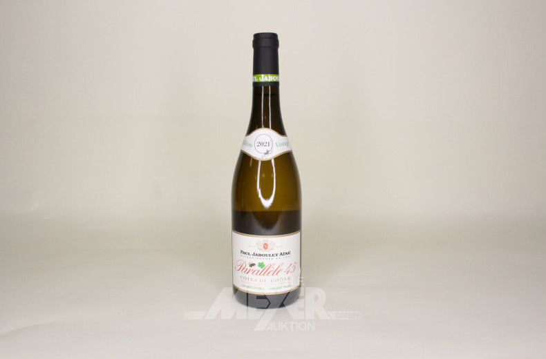 8 Flaschen Weißwein 'Parallèle 45', versch. Jahrgänge