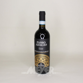 6 Flaschen Rotwein 'Passo Adagio - Montepulciano d'Abruzzo', u.a. Jg. 2022