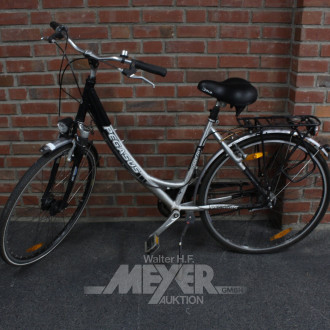 Damenfahrrad, Schwarz-Silber