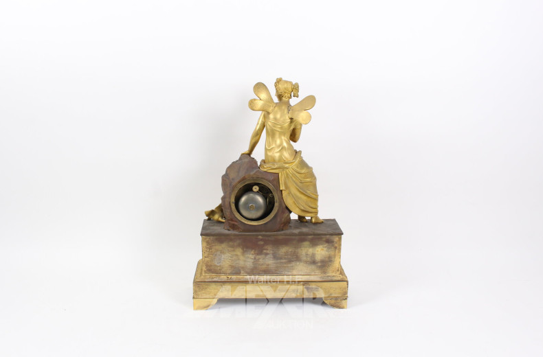 französische Empire Kaminuhr-Pendule ROSSEL ROUEN