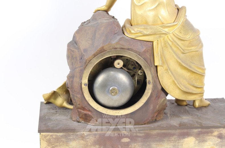 französische Empire Kaminuhr-Pendule ROSSEL ROUEN