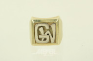 Herrenring mit Monogramm GW